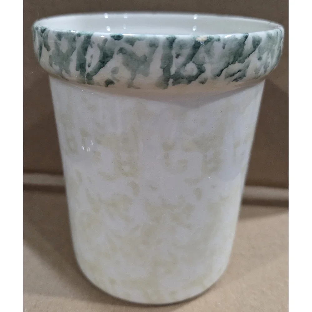 Vintage Himark Ceramic Canister Peaches with Out Lid Made in Italy